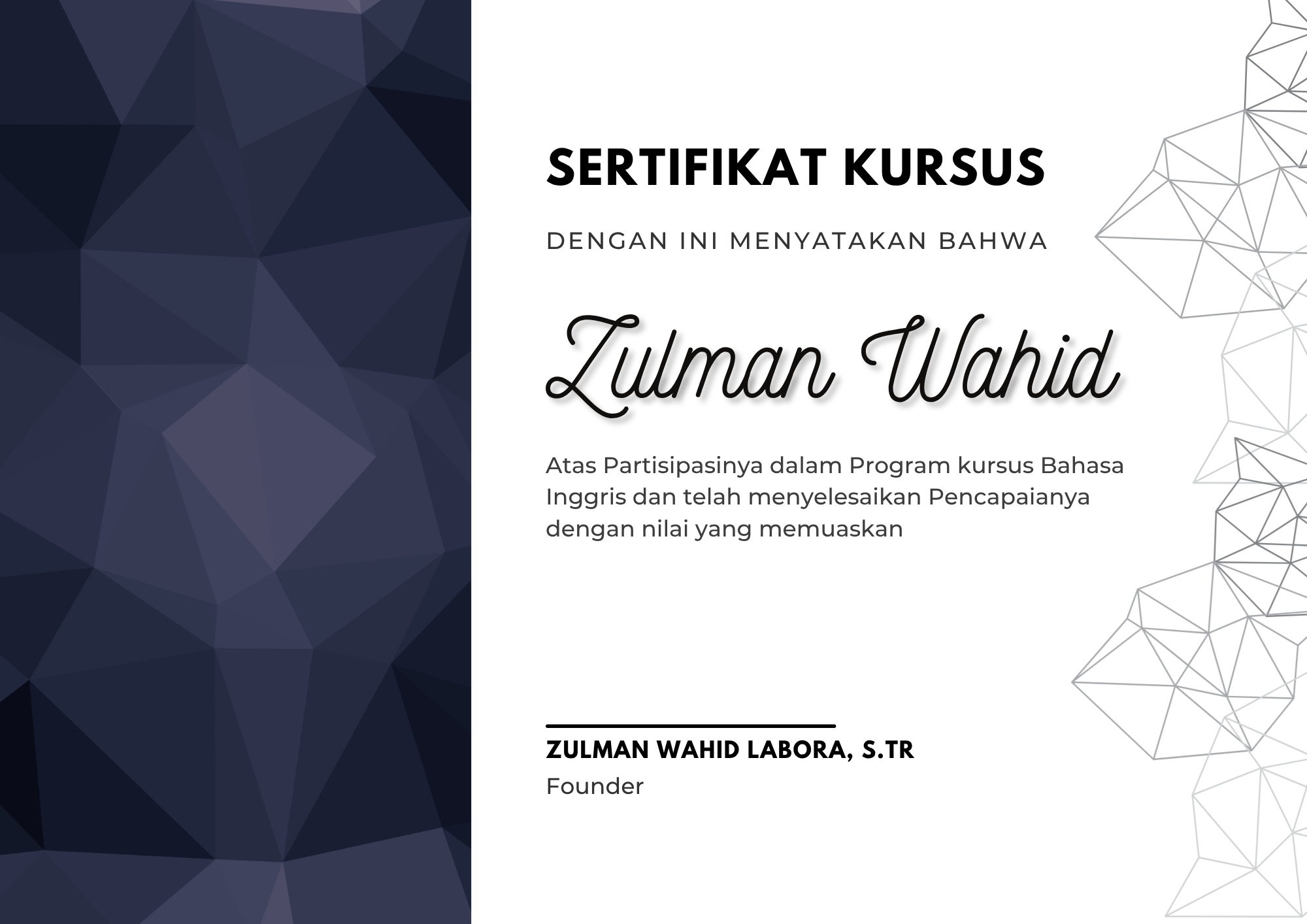 Contoh Sertifikat Digital